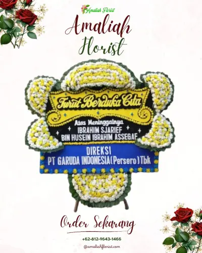 Papan Bunga Duka di Kambu